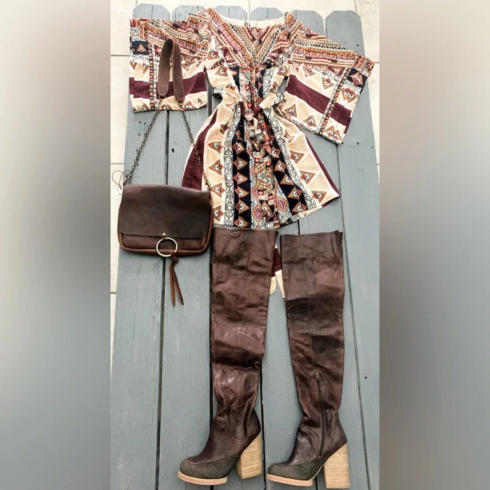 Free People ESTATE THIGH‎ HIGH Boots NWOBox.👢👢👢